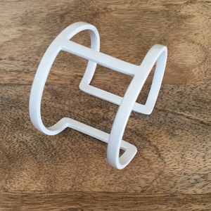 Vince Camuto T-Bar Cuff Bracelet, White